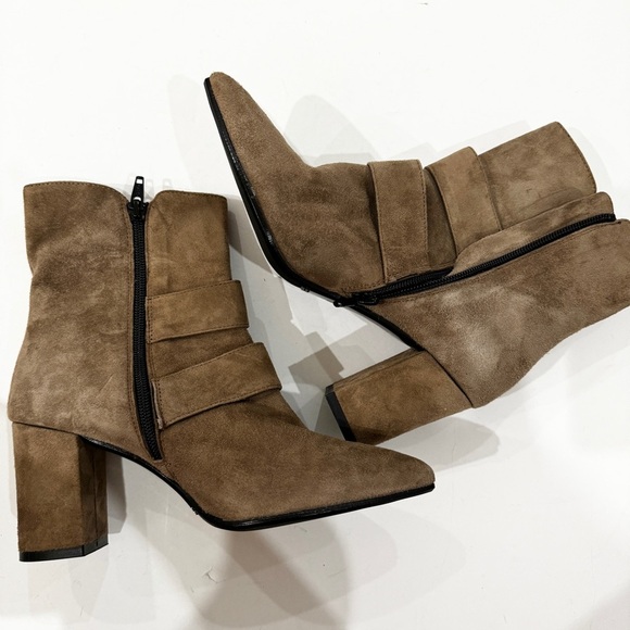 Andrea Carrano Ronda taupe suede ankle boot Made in Italy NEW - Picture 5 of 12